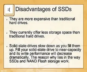 Disadvantages of SSD