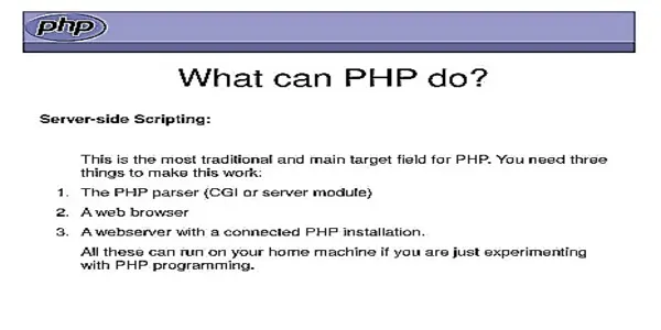 what can php do